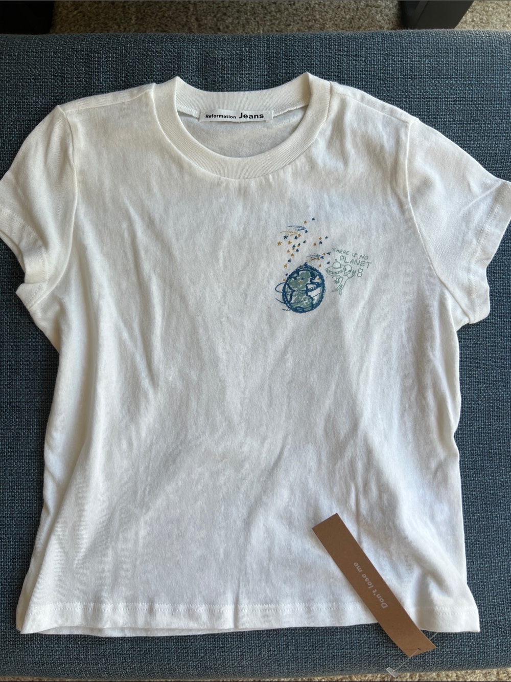 Reformation Kids Perfect Vintage Tee No Planet B - Size 4T